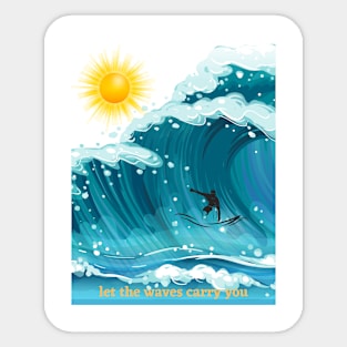 Surfing Sticker